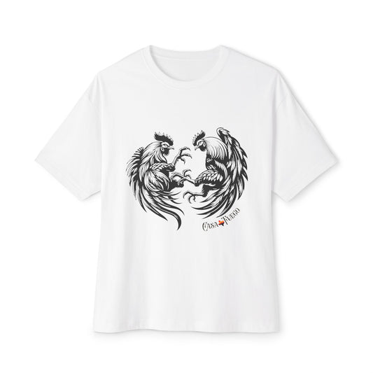 "Pelea De Gallos" Unisex Boxy Graphic Tee